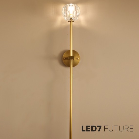 Loft Industry Modern - Boule De Cristal Long Sconce